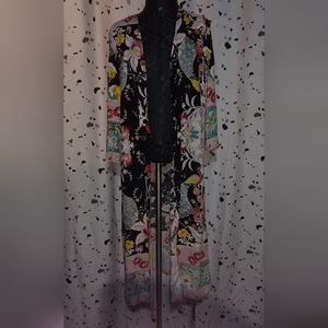 Beautiful long duster jacket or kimono